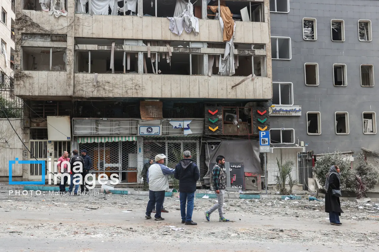 حمله اسراییل به ایران میدان نیلوفر تهران