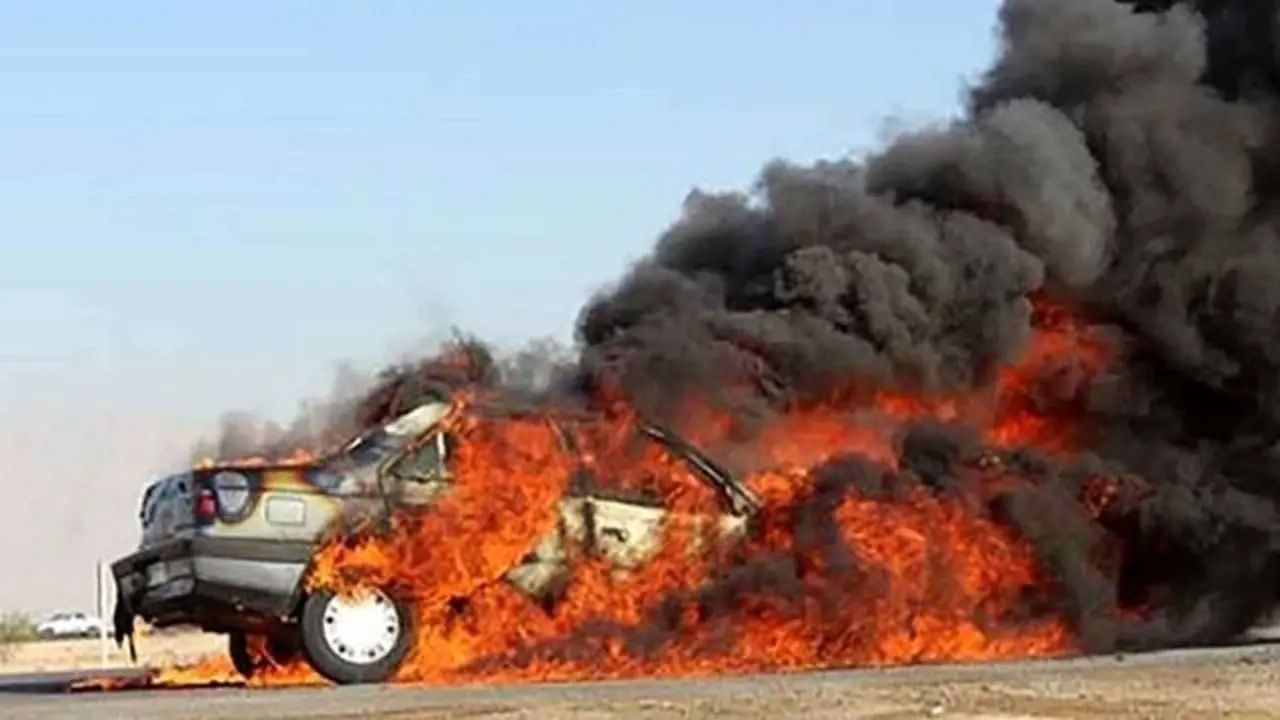 قاچاقچی سوخت در آتش سوخت!
