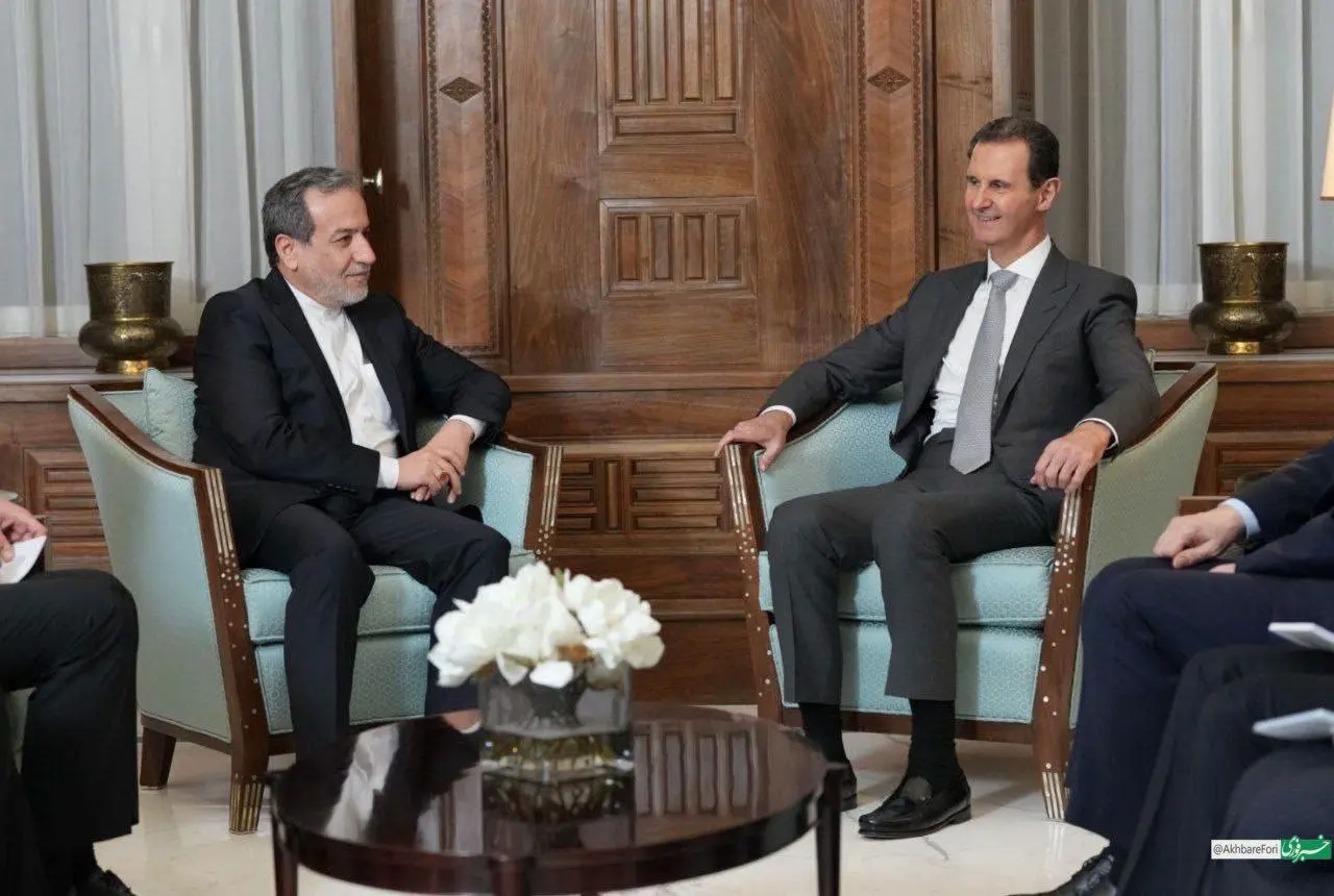 بشار اسد پیدا شد؛ تصاویری از دیدار مهم عراقچی با بشار اسد در دمشق

