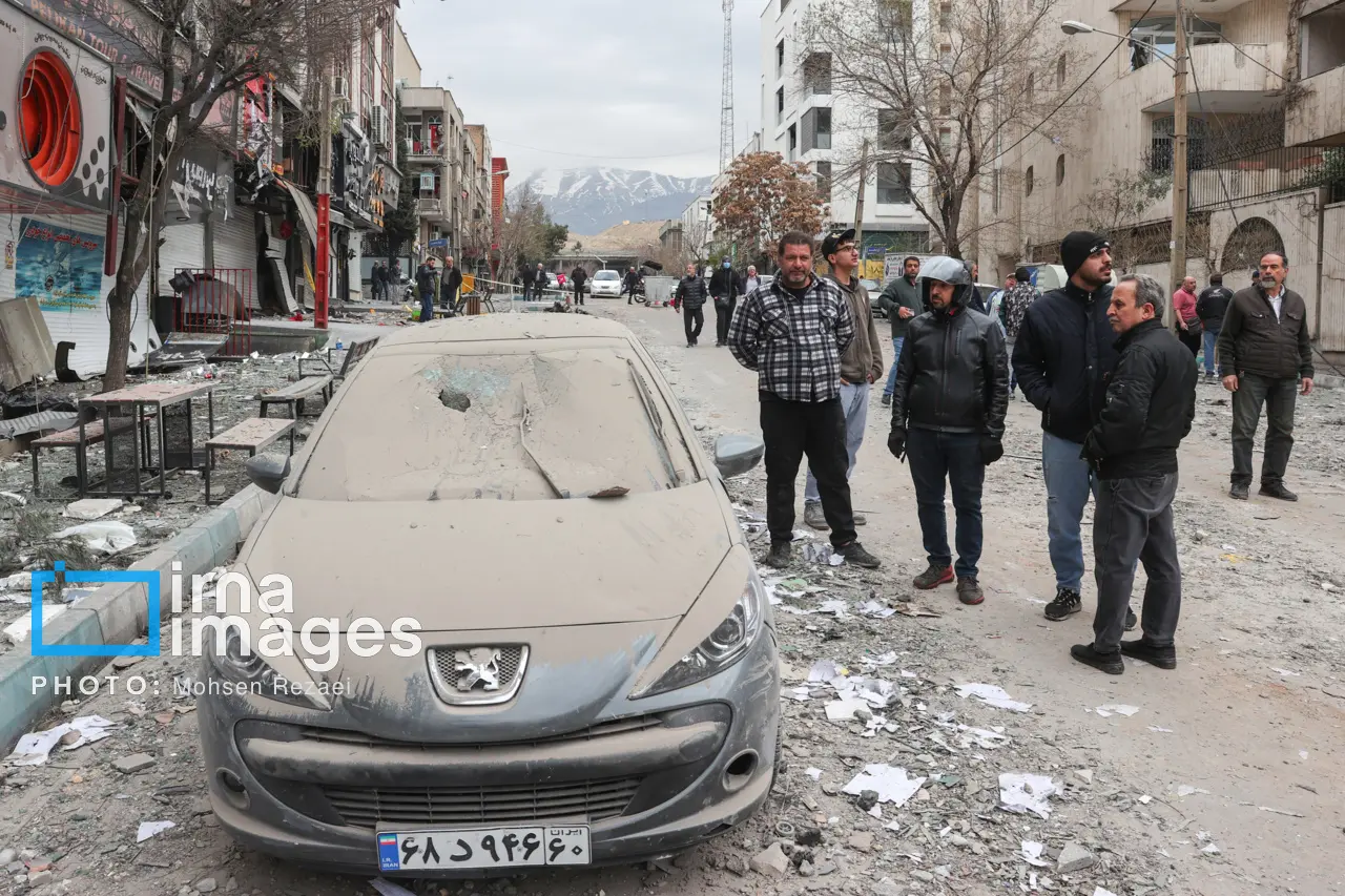 حمله اسراییل به ایران میدان نیلوفر تهران