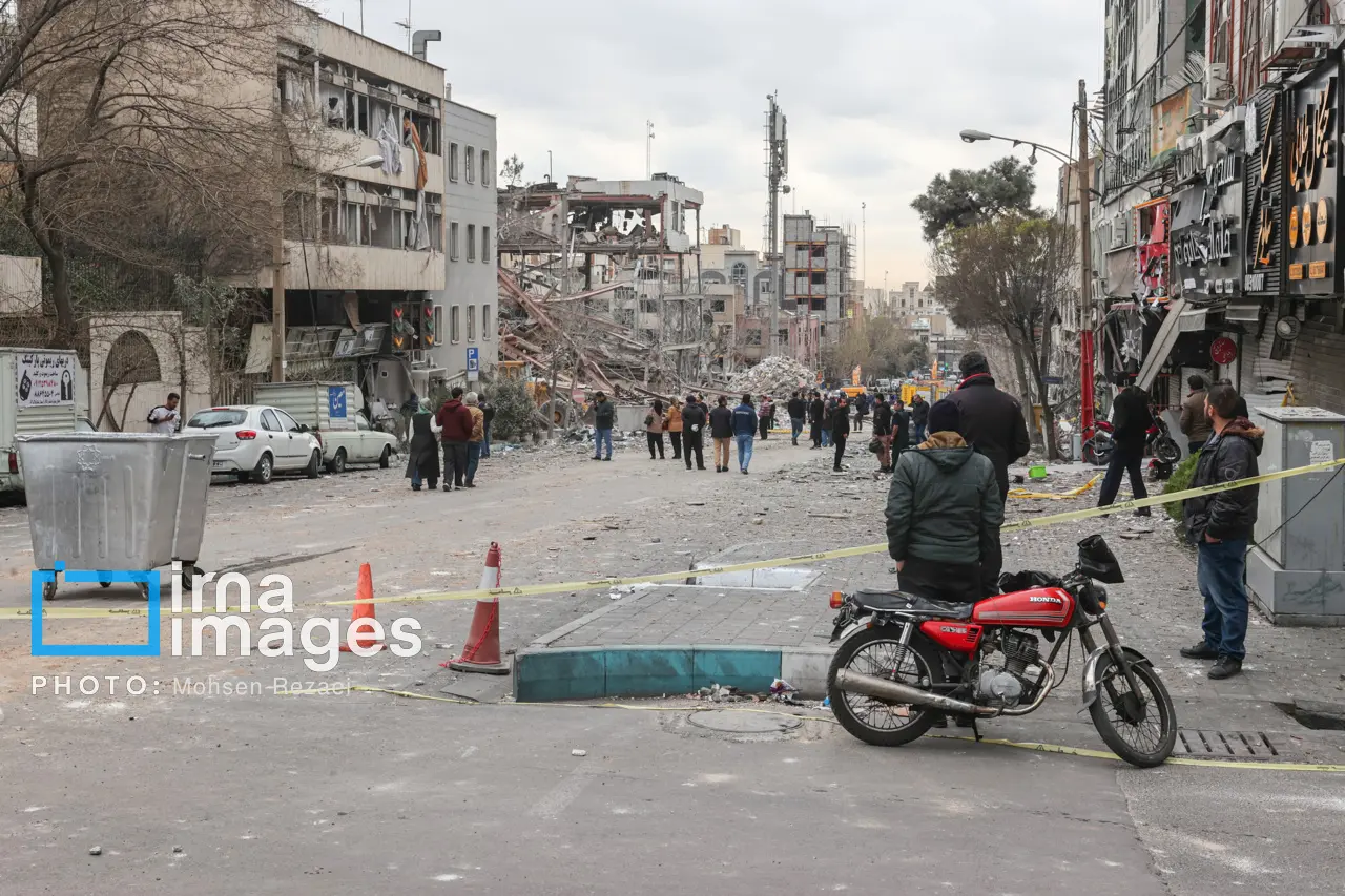 حمله اسراییل به ایران میدان نیلوفر تهران