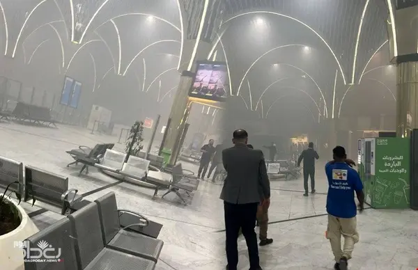  آتش‌سوزی در فرودگاه بغداد