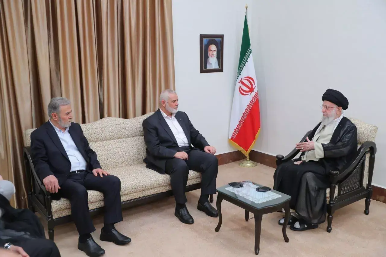 آخرین تصاویر اسماعیل هنیه در دیدار با پزشکیان و رهبری در تهران

