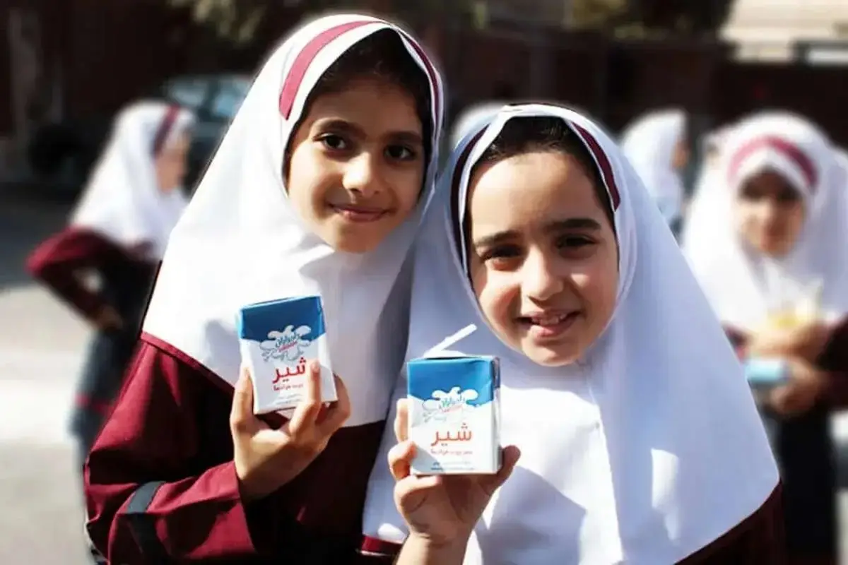 شیر رایگان در این مدارس توزیع می‌شود