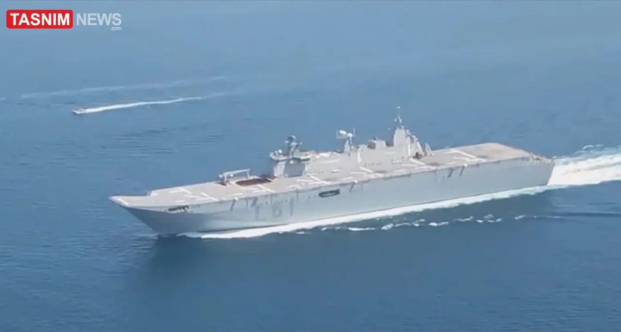 تصاویر خبرساز سپاه از رهگیری دو ناو آمریکایی در تنگه هرمز