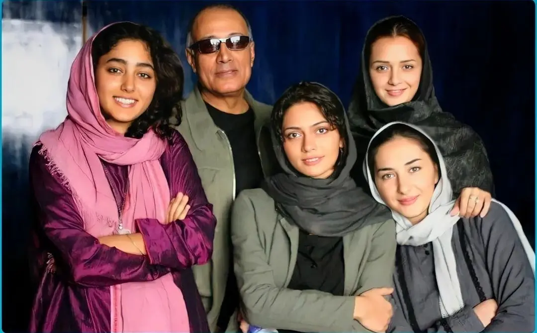 عکس خاص و دیدنی گلشیفته، ترانه، پگاه و هانیه  با عباس کیارستمی 