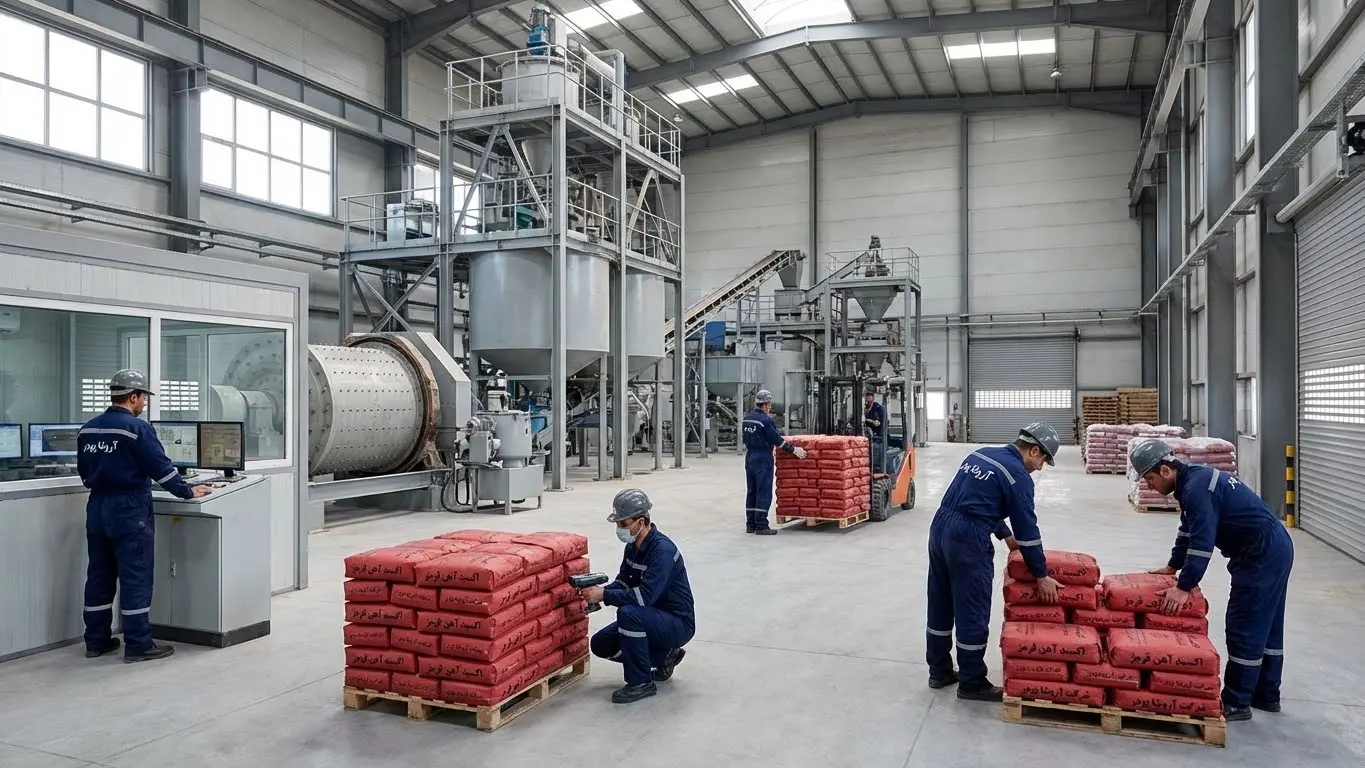 کارخانه تولید اکسید آهن قرمز