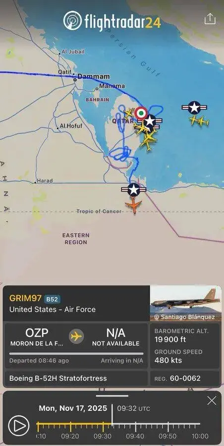 بمب‌افکن‌ B-۵۲ آمریکا