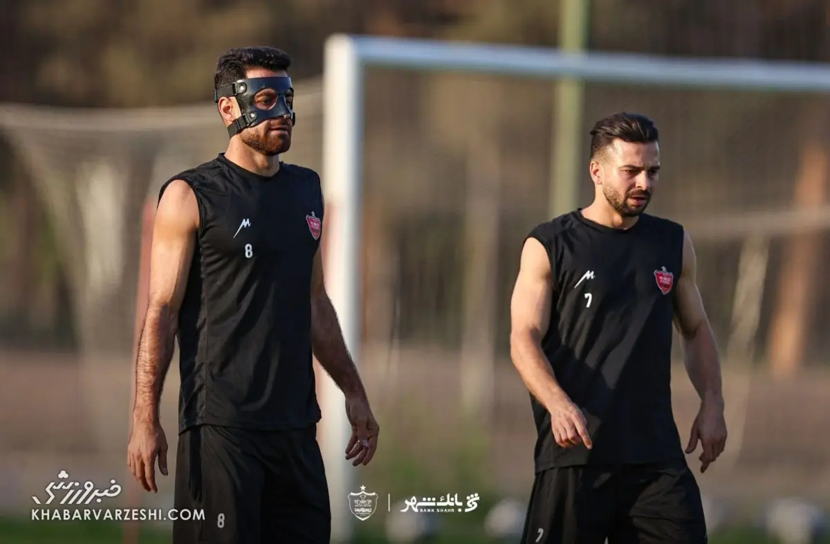 ماسک خبرساز ستاره پرسپولیس در بازی با سپاهان