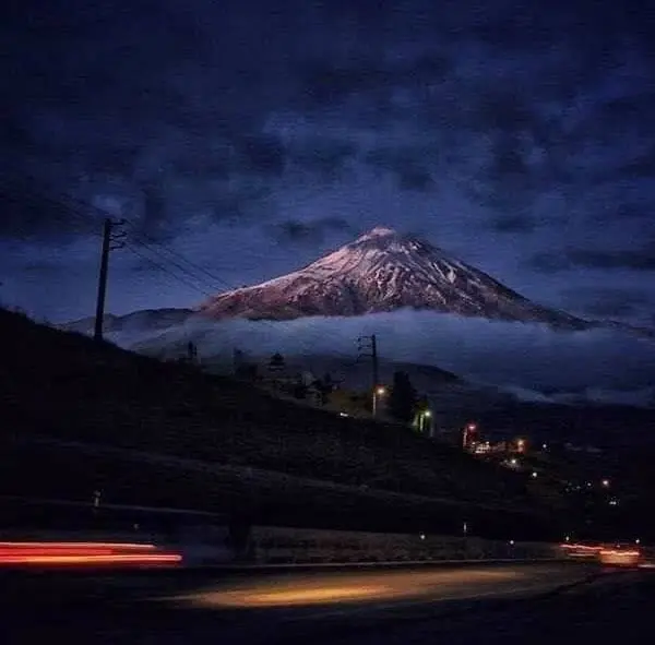 تصویری زیبا از کوه دماوند را ببینید