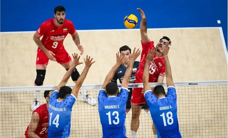 پیروزی طوفانی والیبال ایران با شکست تونس