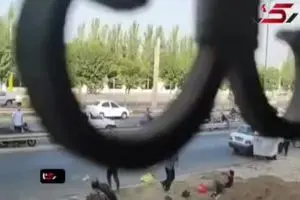  ویدئو/ نزاع هولناک  چند مرد افغانی در تهران

