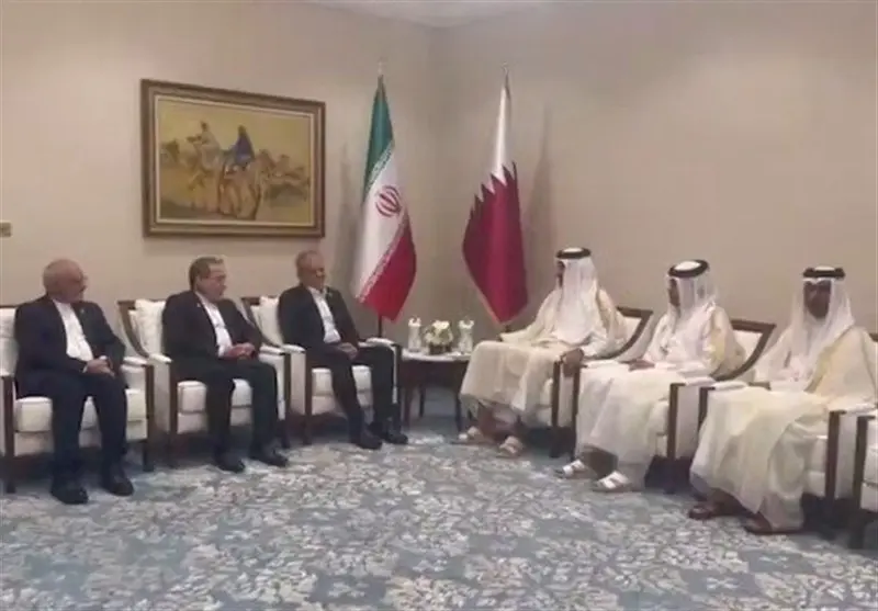 دیدار پزشکیان با امیر قطر + فیلم