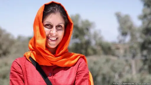 نازنین زاغری به لندن بازگشت