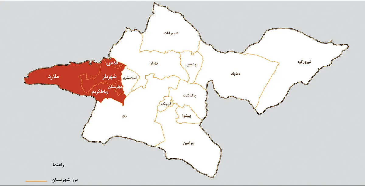 طرح تقسیم تهران به ۲ استان / نقشه تهران تغییر می‌کند؟

