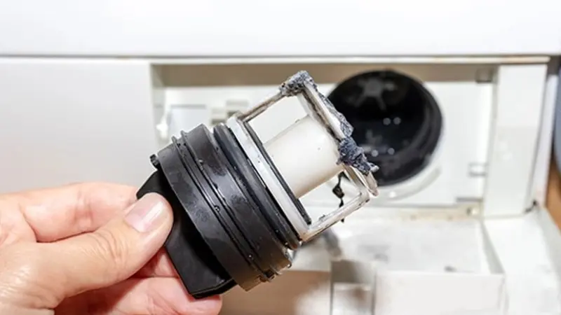 علت تخلیه نشدن آب ماشین لباسشویی ال جی