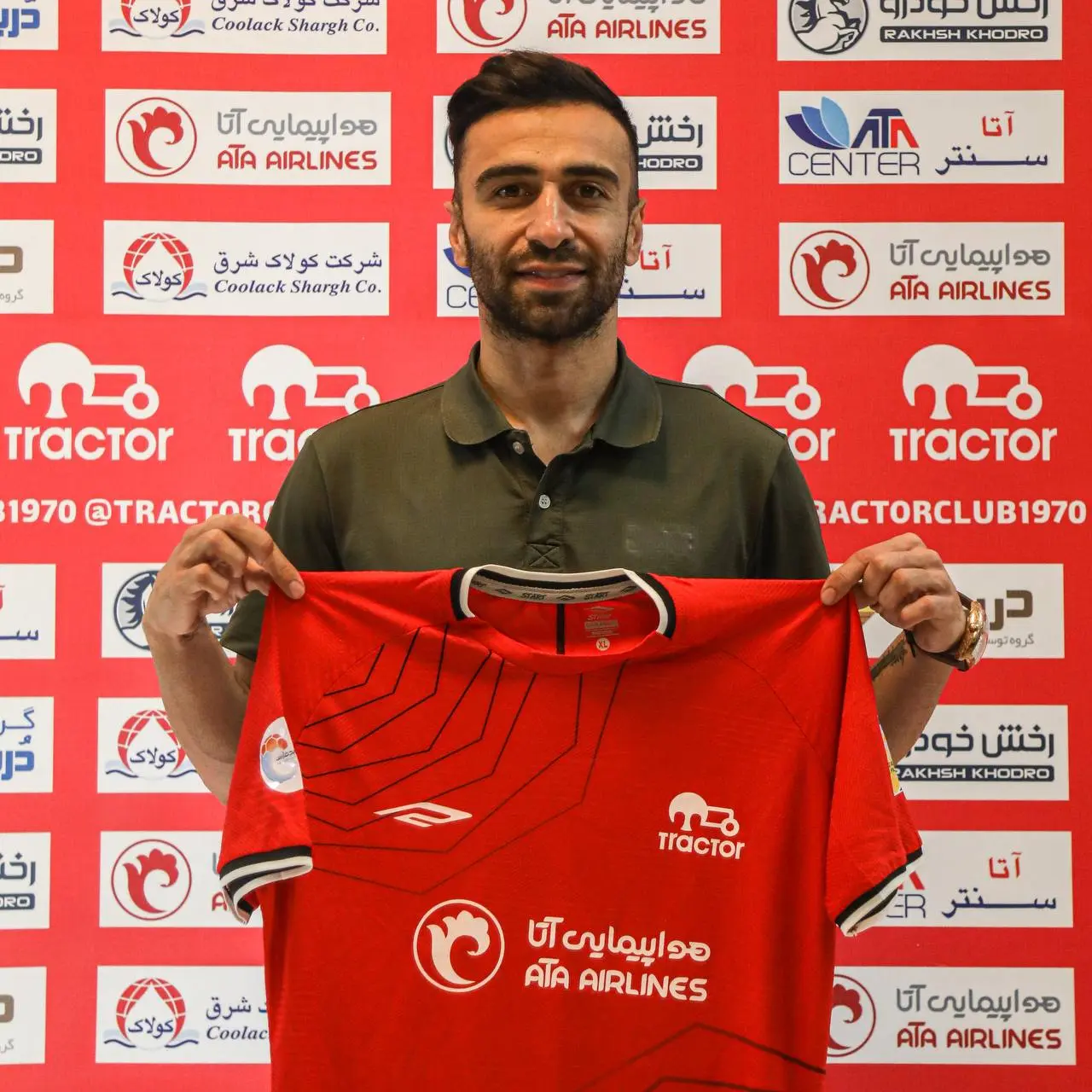 ارسلان مطهری سرخپوش شد+عکس

