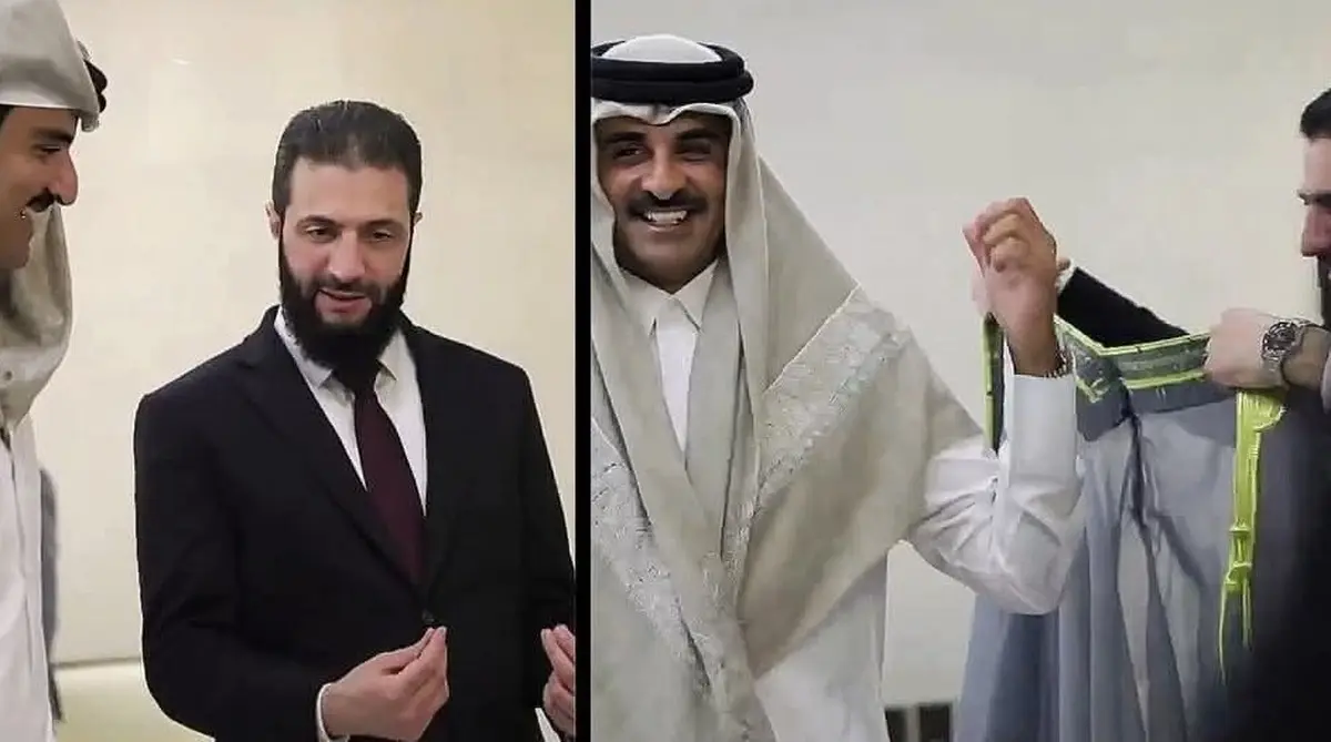 هدیه جولانی به امیر قطر + فیلم