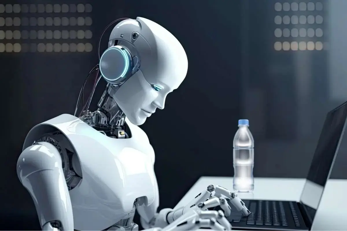 هوش مصنوعی با سوالات شما یک بطری آب می‌نوشد