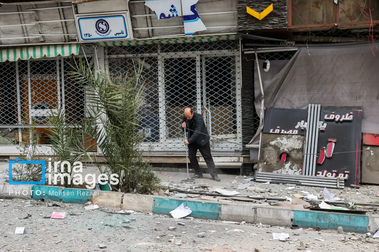 حمله اسراییل به ایران میدان نیلوفر تهران