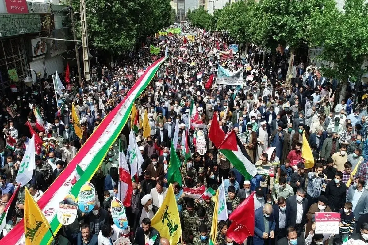 کدام مسئولان در راهپیمایی روز قدس حضور داشتند؟