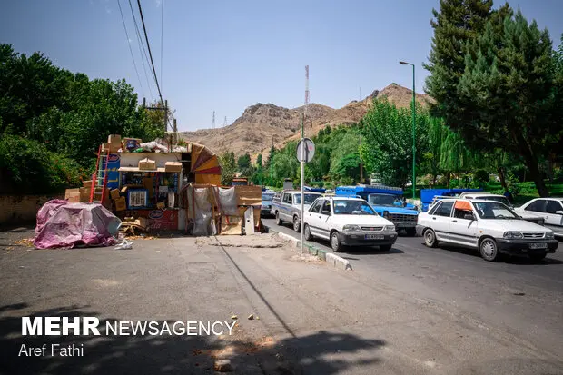 ترافیک سنگین در محور چالوس