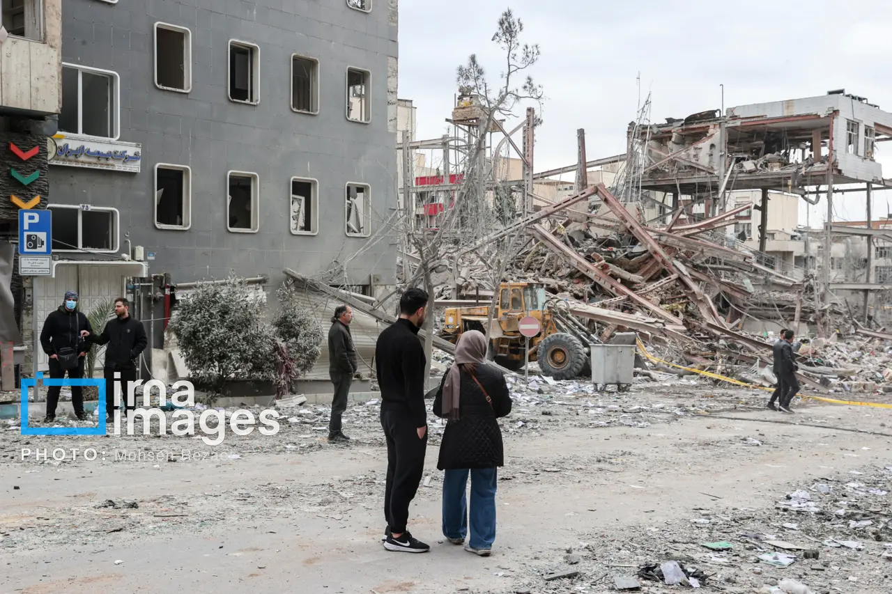 حمله اسراییل به ایران میدان نیلوفر تهران