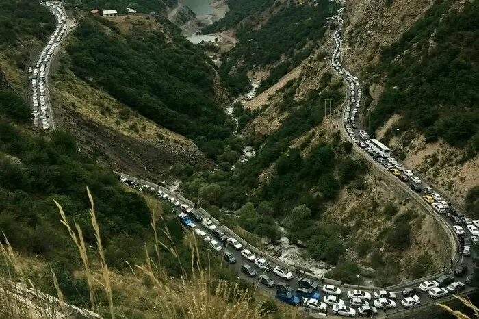 تصاویر وحشتناک از جاده های شمال | بحران  در تعطیلات پایانی تابستان