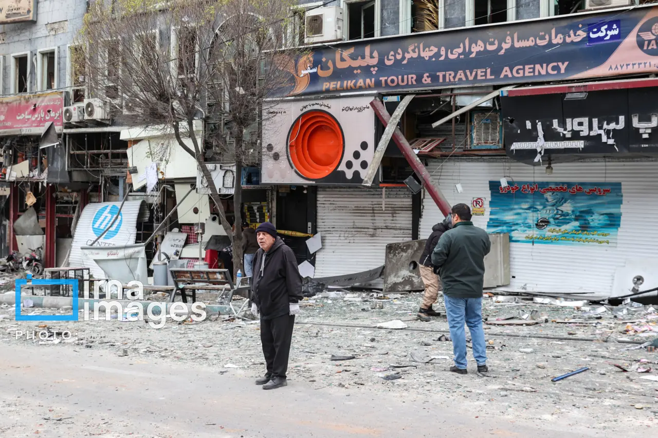 حمله اسراییل به ایران میدان نیلوفر تهران