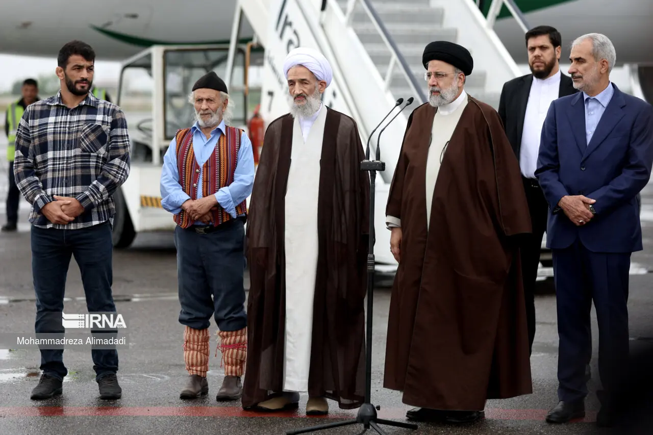 حسن یزدانی به استقبال رییسی رفت