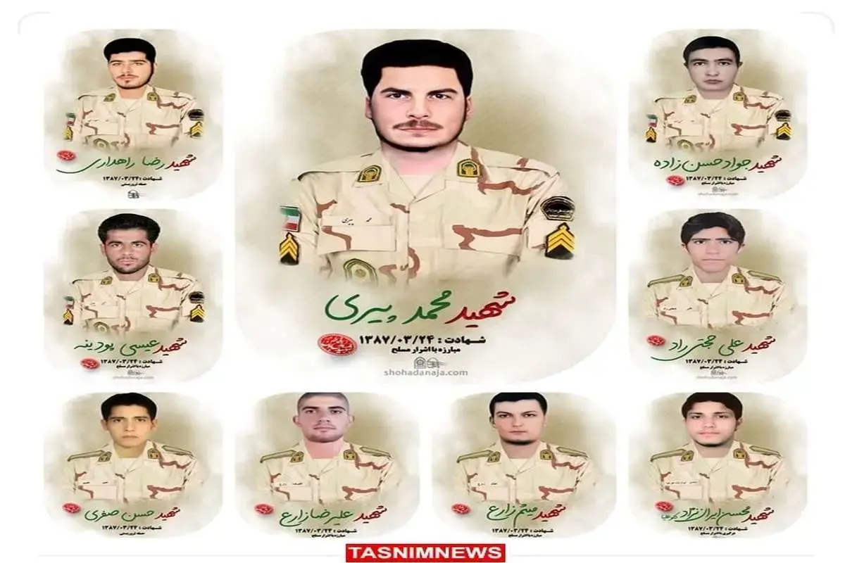 انتقال پیکر‌های ۹ شهید مرزبانی ایران از پاکستان به کشور + تصاویر شهدا