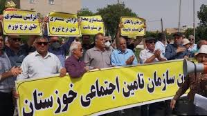 تجمع هماهنگ بازنشستگان تامین اجتماعی در اعتراض به همسان سازی حقوق ها 