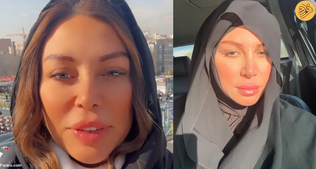 شرکت «مایا صباغ» در راهپیمایی ۲۲ بهمن| چهره جنجالی مدلینگ لبنانی کیست؟+عکس