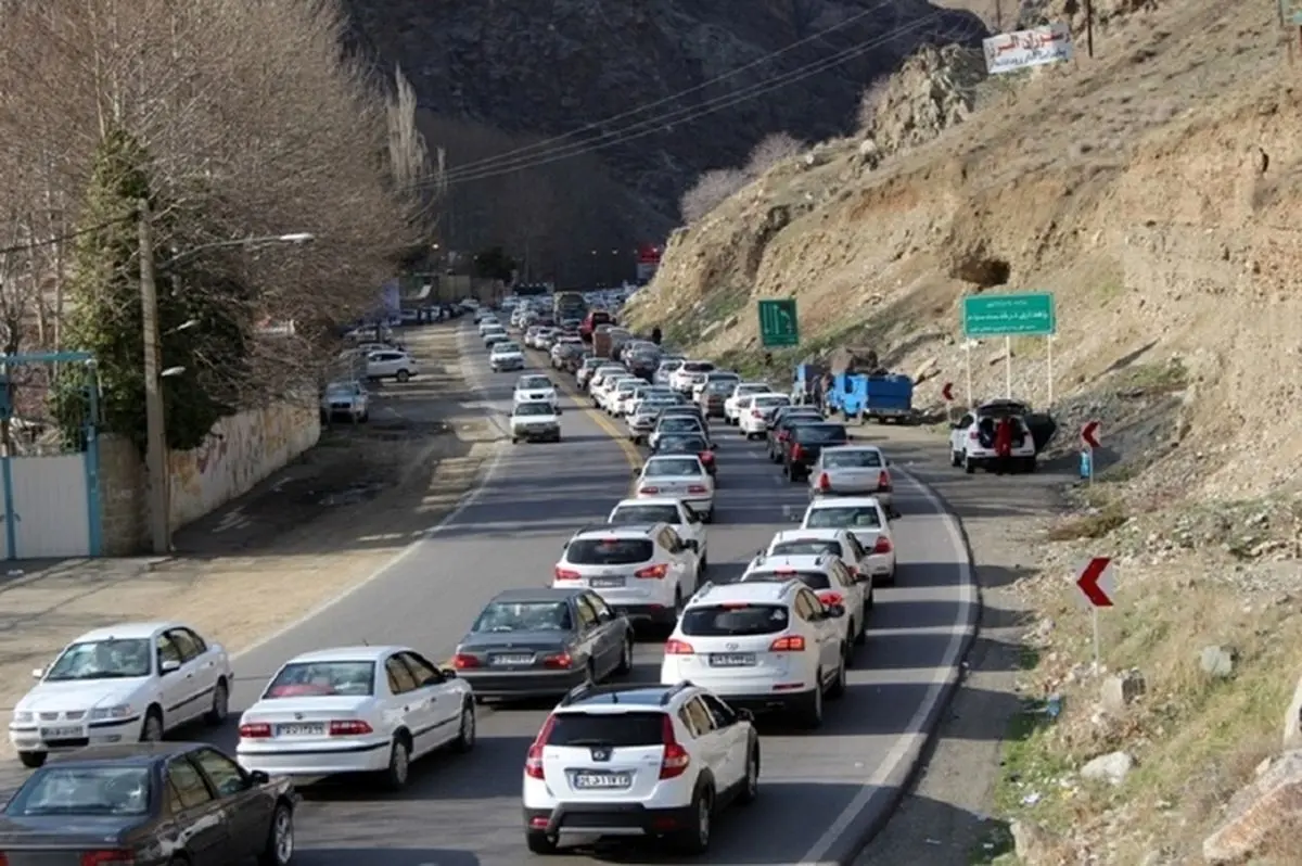 ترافیک ۷ کیلومتری در جاده کندوان