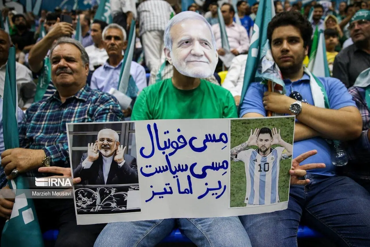 عکس متفاوت هوادار پزشکیان از مقایسه جواد ظریف با لئونل مسی 

