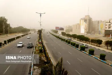گرد و خاک در اهواز