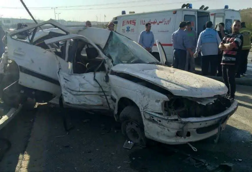 برخورد شدید پرشیا با گاردریل و پژو ۲۰۷ + آمار جان‌باختگان