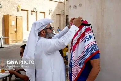 تصاویر جالب هواداران ایرانی در ورزشگاه الثومه