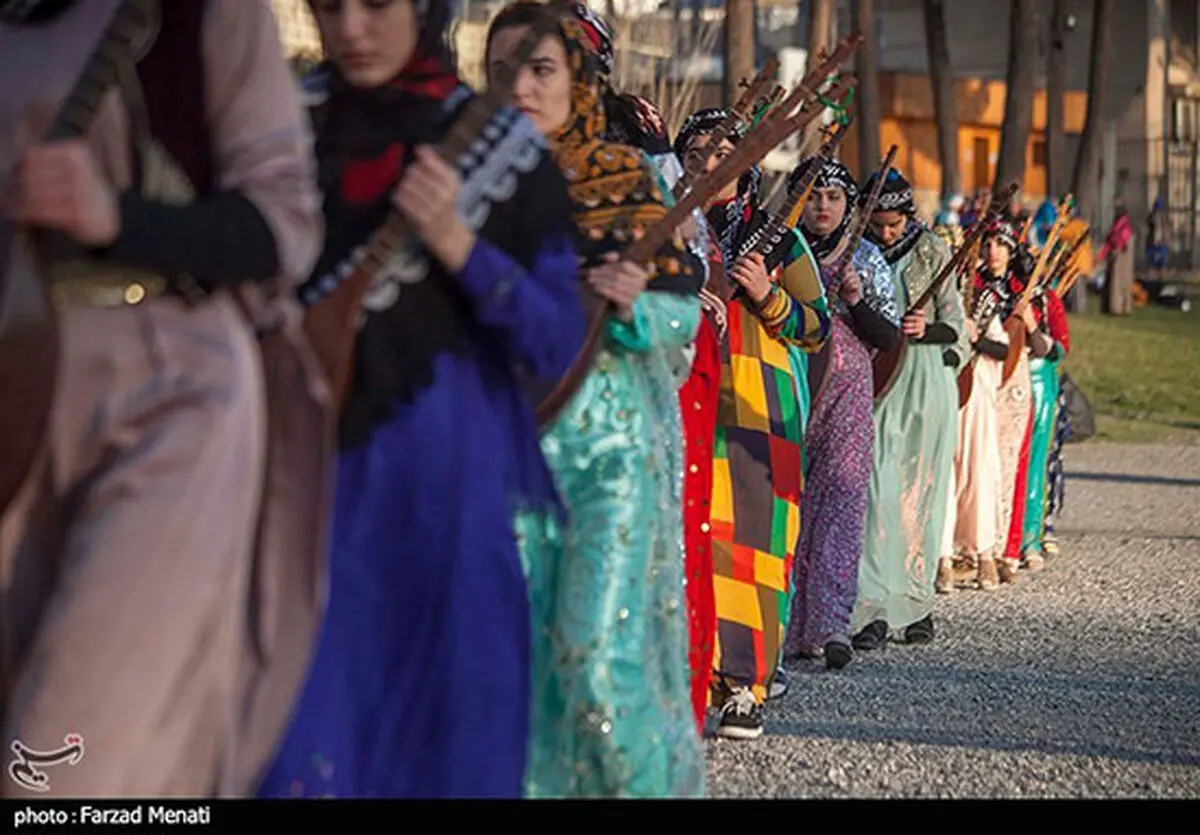 جشن جهانی نوروز در محوطه تاریخی طاقبستان /عکس

