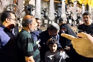 مراسم تاسوعا احمدی نژاد