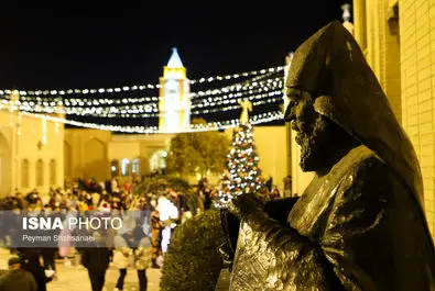 حال و هوای محله جلفا در شب‌های کریسمس