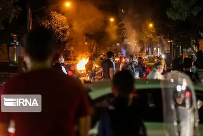 چند تصویر از ناآرامی های شنبه شب تهران