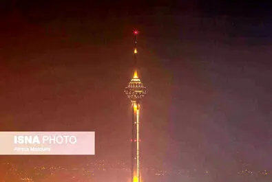 آلودگی شب‌های تهران