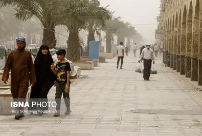 گرد و خاک در اهواز