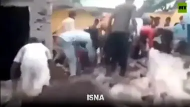 ریزش ساختمان یک مدرسه ۵ کشته برجای گذاشت! +فیلم