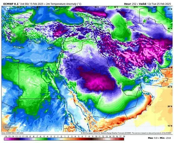 تاریخ ورود سردچال قطبی ترسناک  به ایران مشخص شد