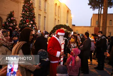 حال و هوای محله جلفا در شب‌های کریسمس