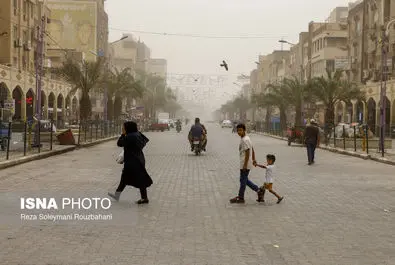 گرد و خاک در اهواز