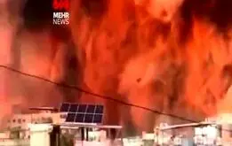 تصاویری آخرالزمانی از بمباران جنوب بیروت

