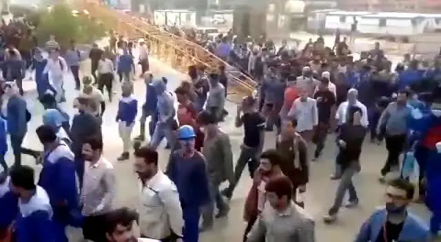 ببینید | اعتصاب گسترده ⁧کارگران⁩ پتروشیمی بوشهر